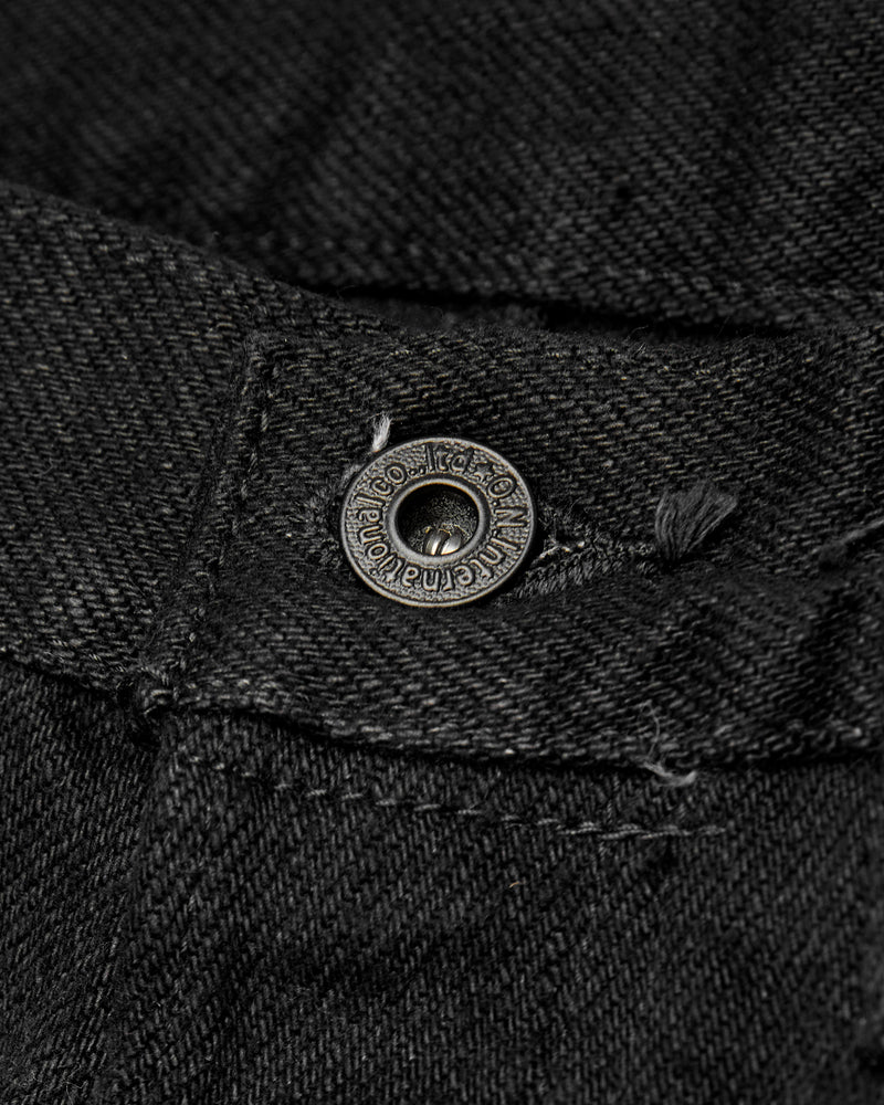 246ZR-BKBK "Secret Black" 20oz Selvedge Denim - Clean Straight Fit