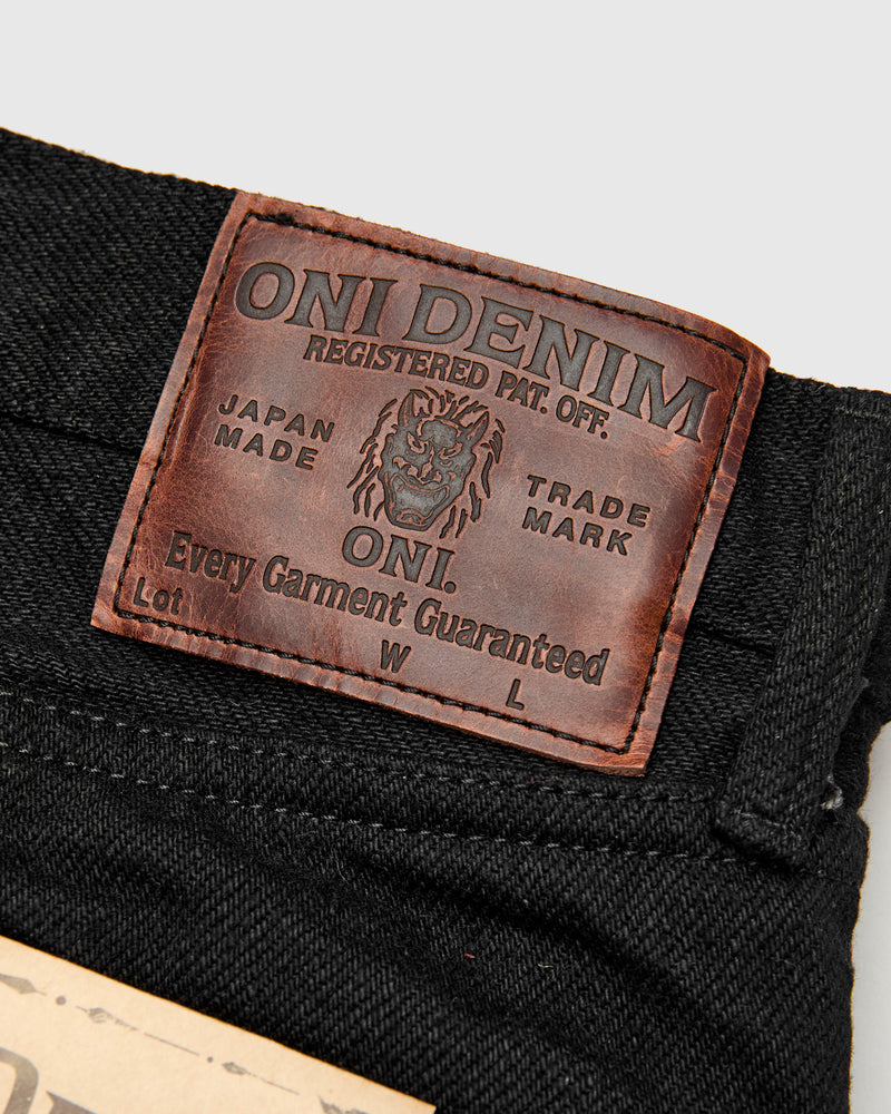 246ZR-BKBK "Secret Black" 20oz Selvedge Denim - Clean Straight Fit