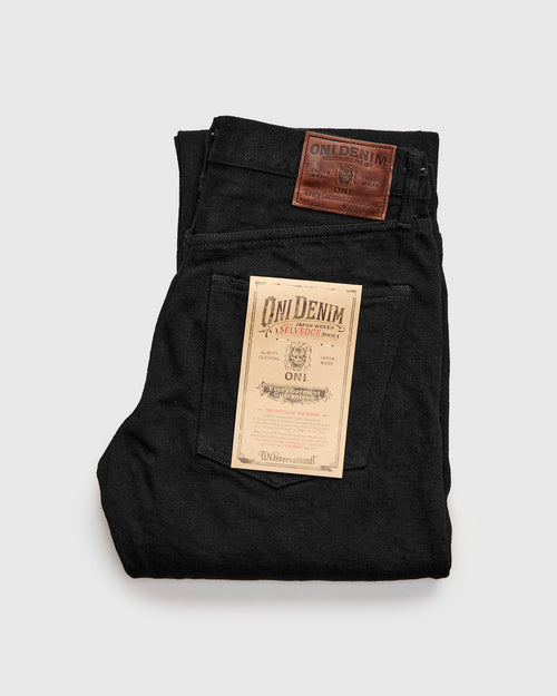 288ZR-BKBK "Secret Black" 20oz Selvedge Denim - Classic Straight Fit