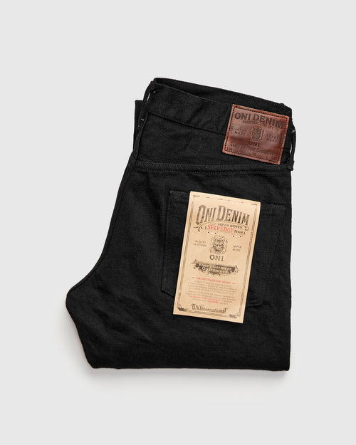 622ZR-BKBK "Secret Black" 20oz Selvedge Denim - Relaxed Tapered Fit