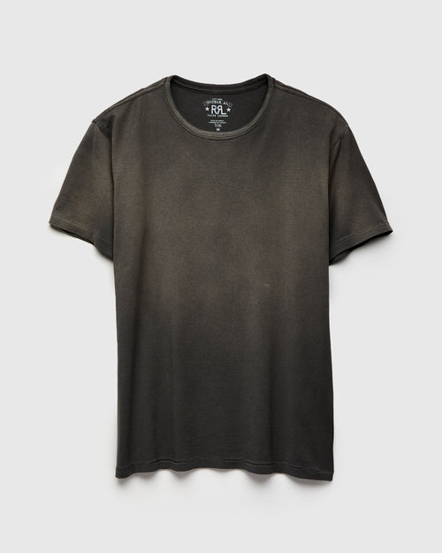 Vintage Knit T-Shirt in Squire Brown Black