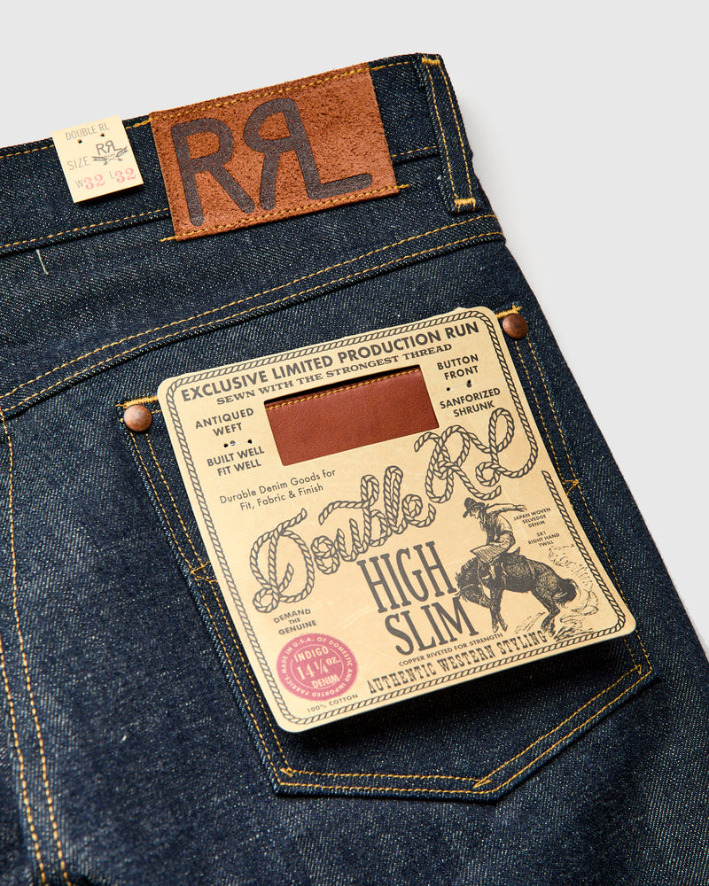 "Somerset" 14.25oz Roughout Selvedge Denim - High Slim Fit