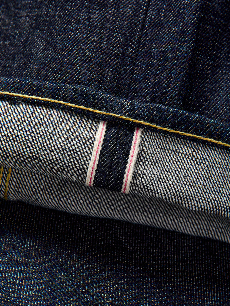 14oz Selvedge Denim Fall Leaf R Stream Pants in Indigo