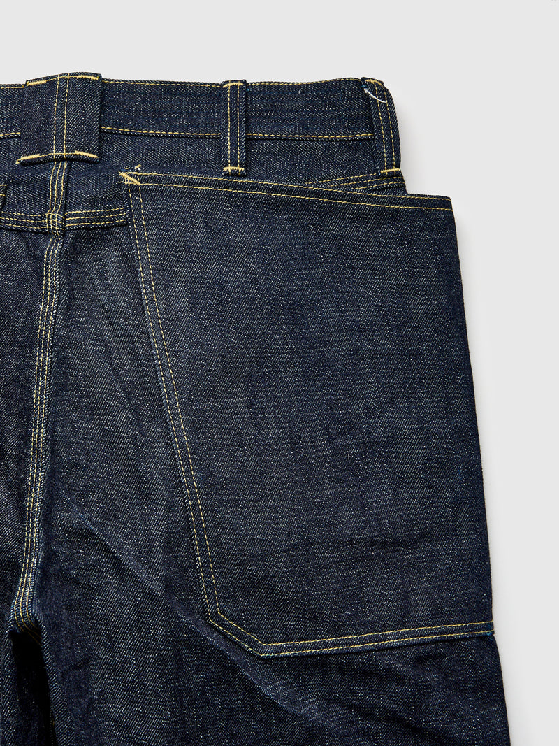 14oz Selvedge Denim Fall Leaf R Stream Pants in Indigo