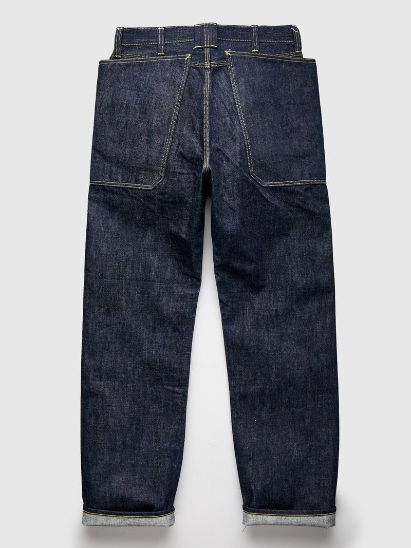 14oz Selvedge Denim Fall Leaf R Stream Pants in Indigo