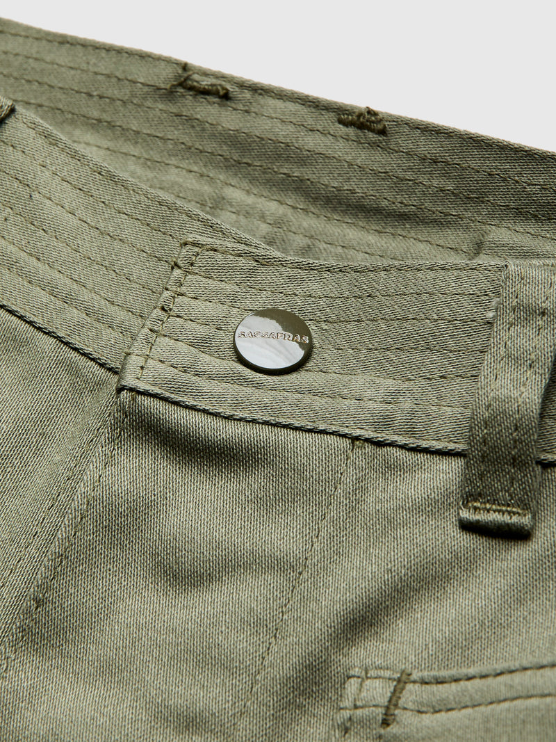 Cultivator Pants in Olive Satin Back