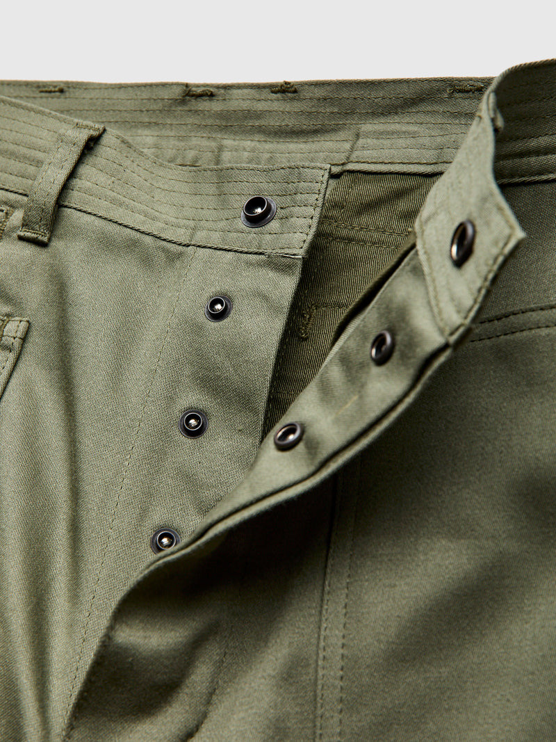 Cultivator Pants in Olive Satin Back