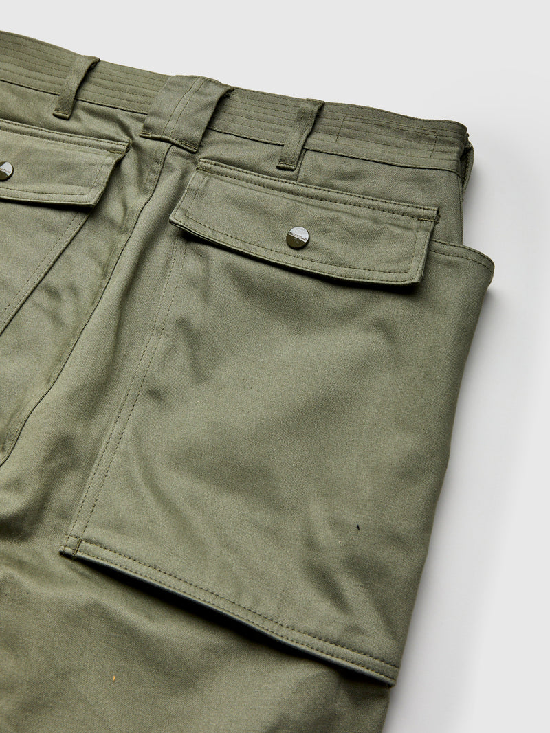 Cultivator Pants in Olive Satin Back