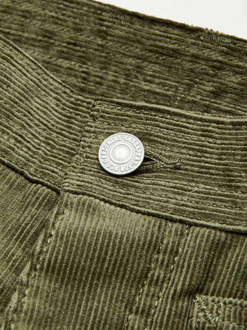 Fall Leaf Gardener Pants in Olive 14W Corduroy