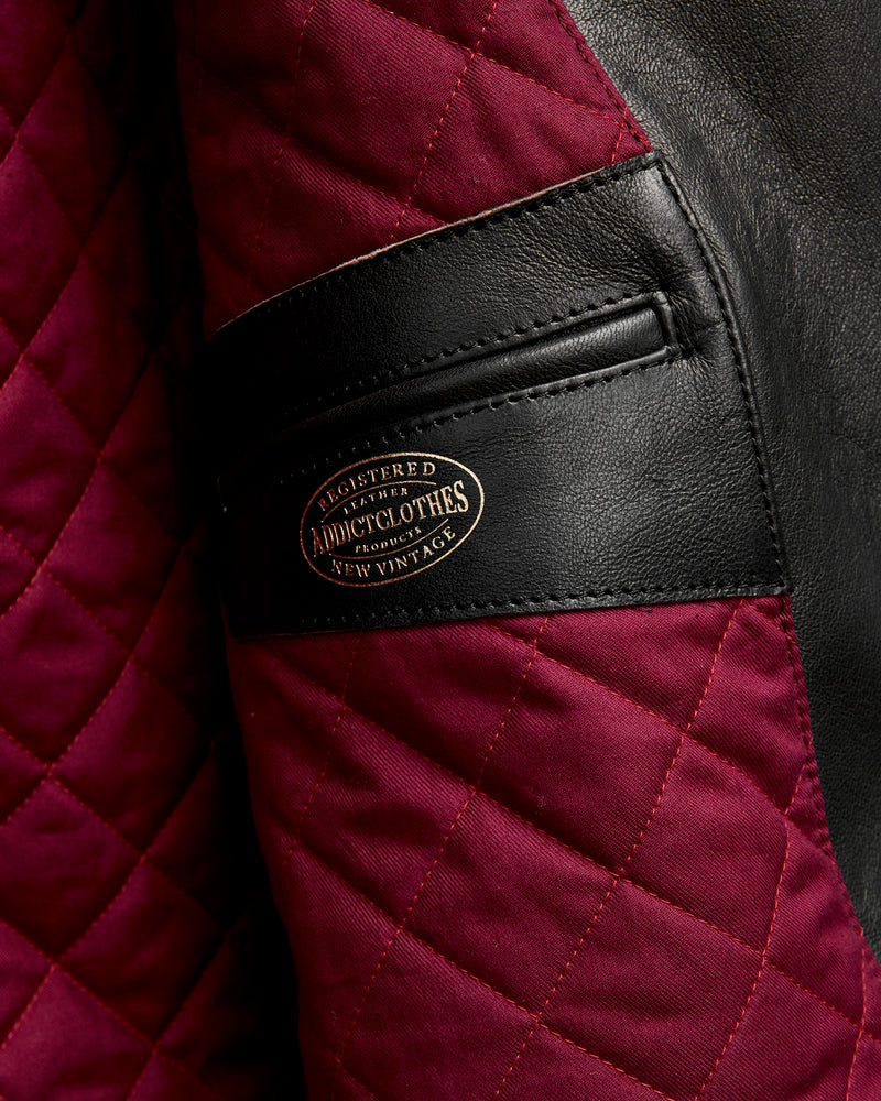AD-02 Sheepskin Double Riders Jacket in Black Teacore – Blue Owl Workshop