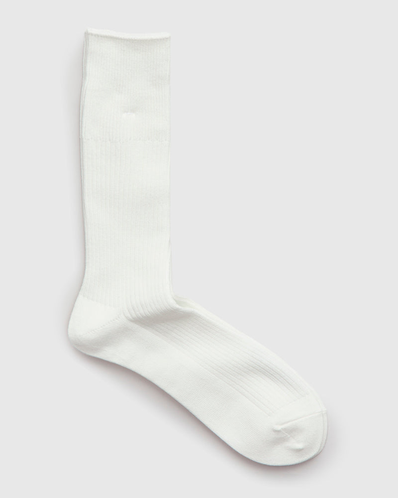 Brilliant Crew Sock in White