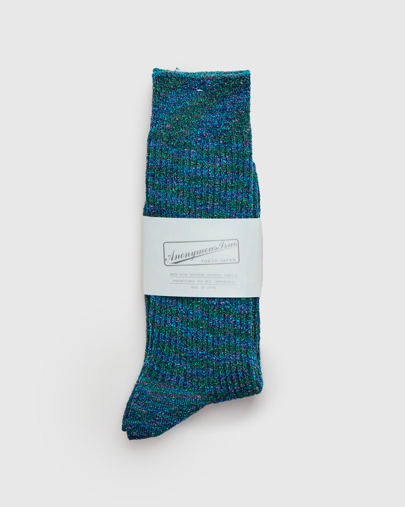 H/G Splash Crew Sock in Moss
