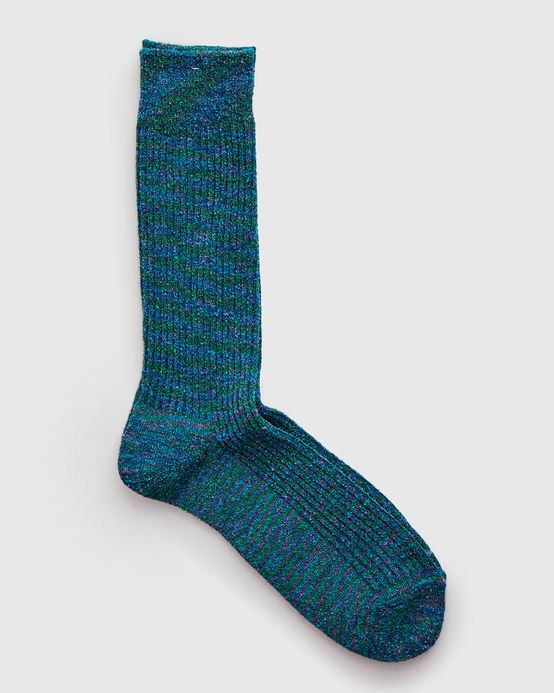 H/G Splash Crew Sock in Moss
