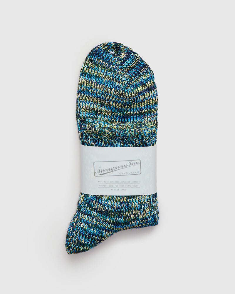 Melange Quarter Length Sock in Loch