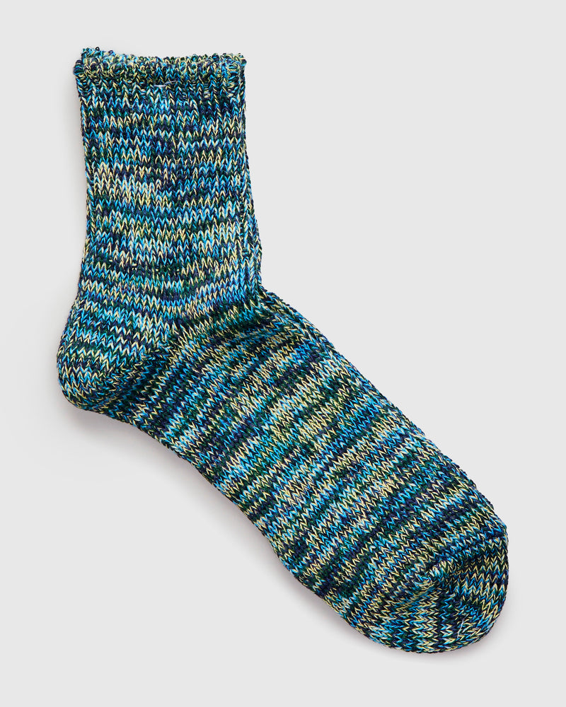 Melange Quarter Length Sock in Loch