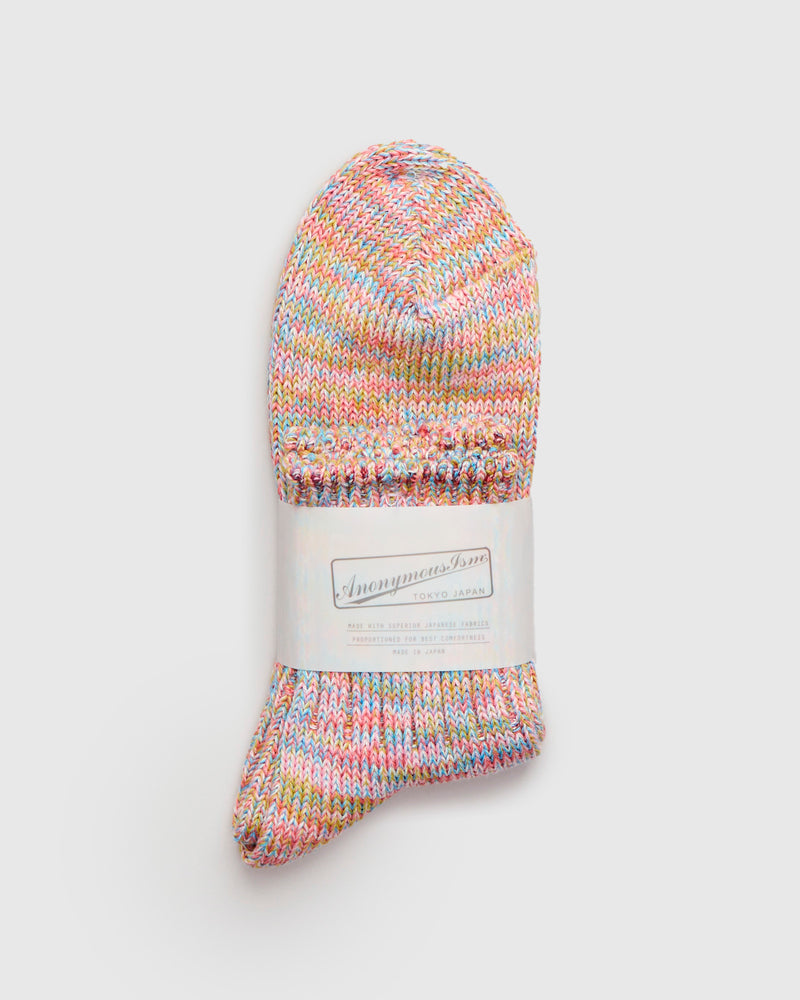 Melange Quarter Length Sock in Spring Carnival