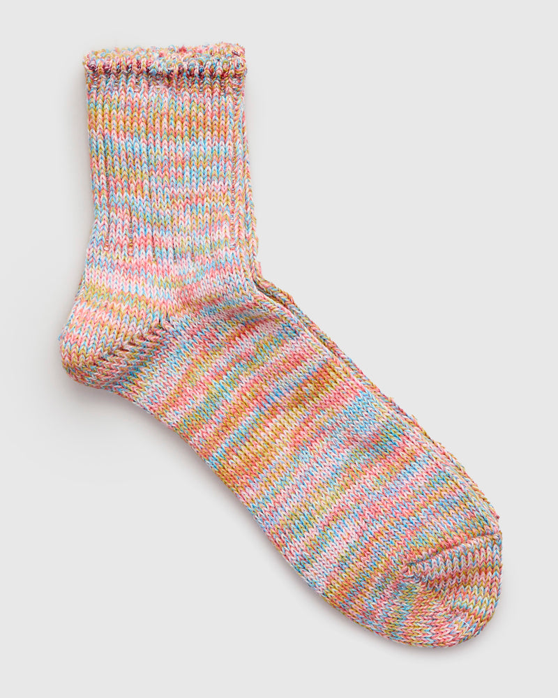 Melange Quarter Length Sock in Spring Carnival