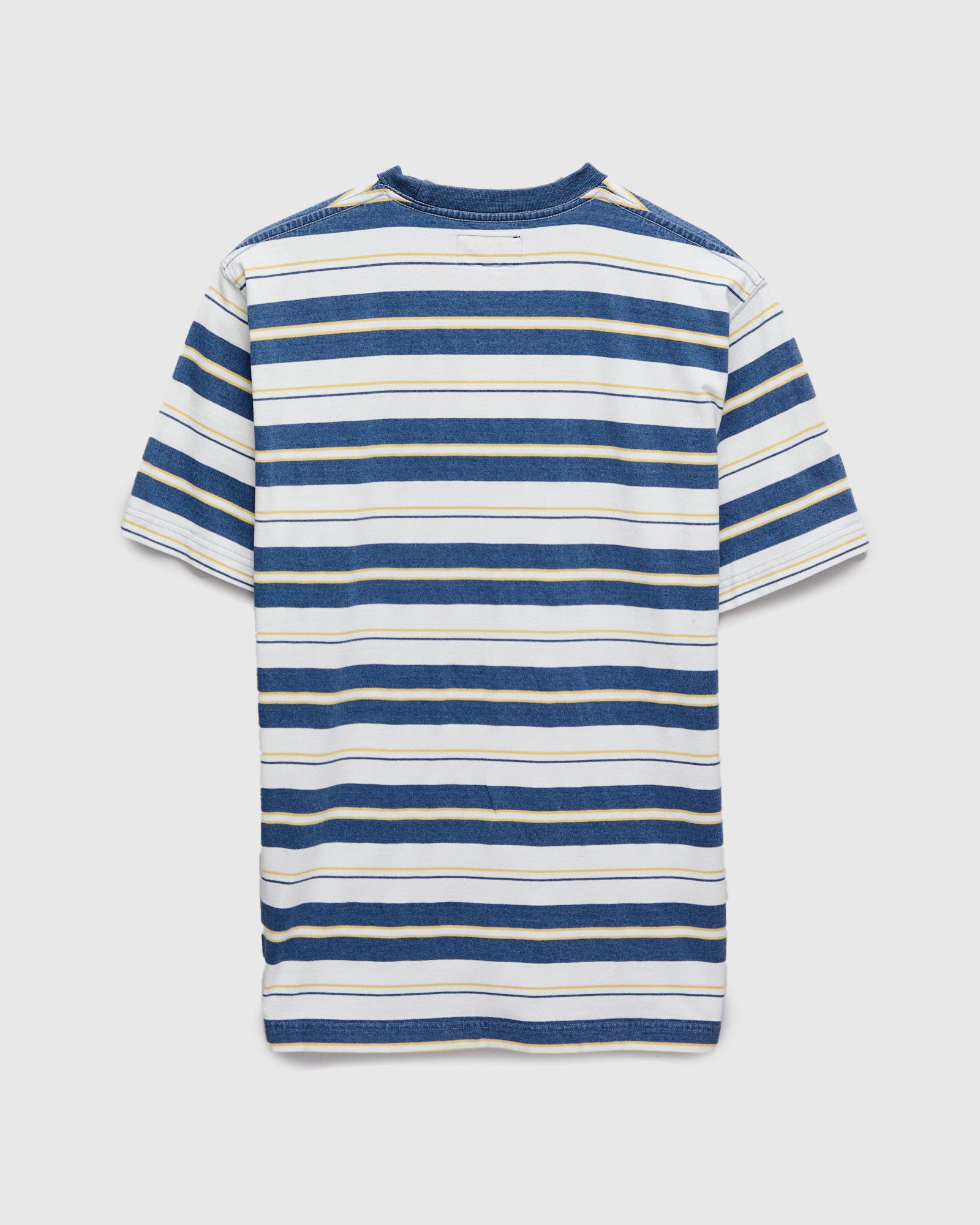 Indigo Stripe Pocket T-Shirt in Bleach – Blue Owl Workshop