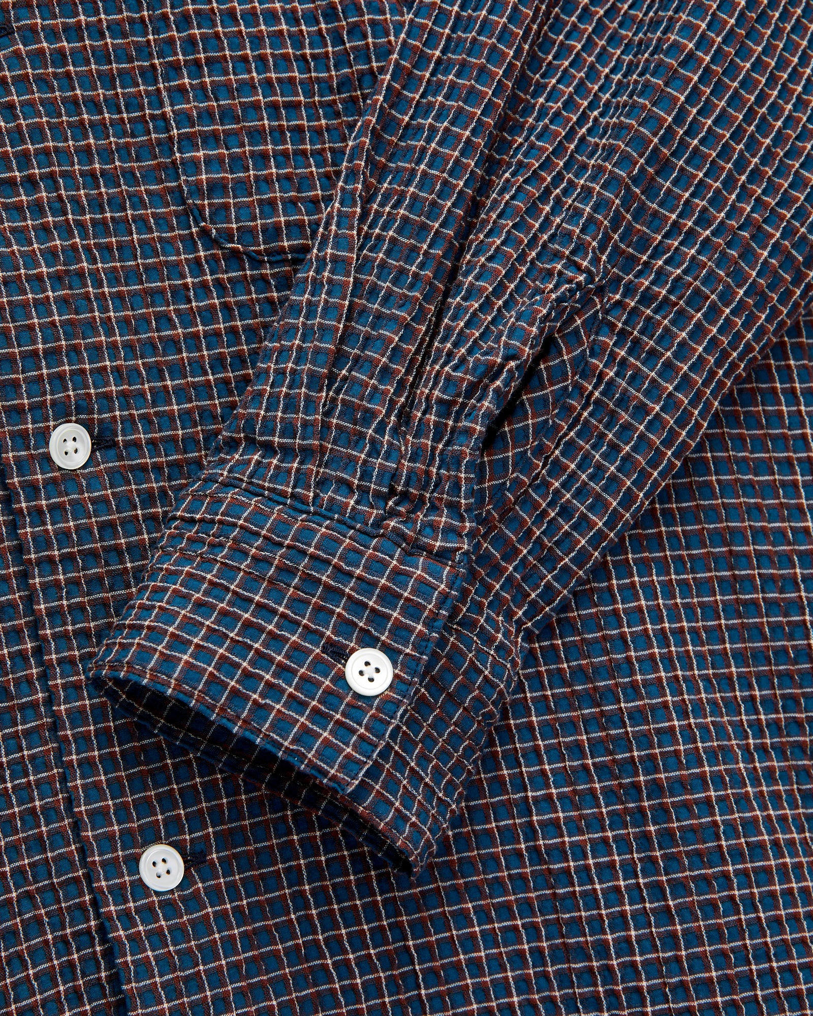 Plaid Button-Down Shirt in Navy – Blue Owl Workshop
