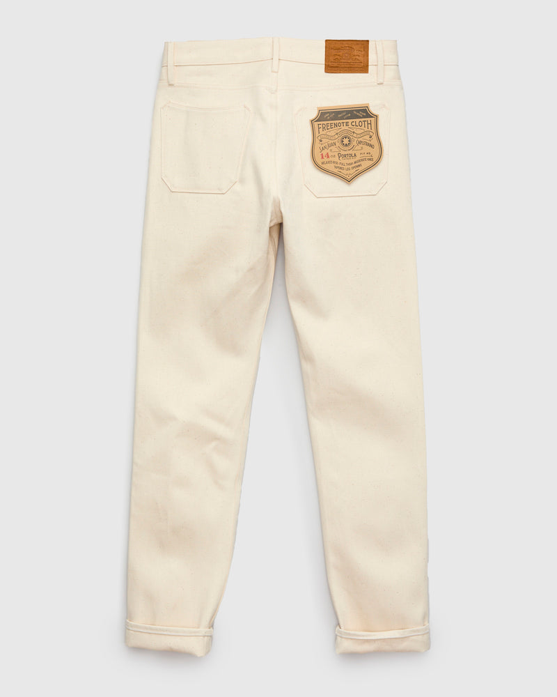 "Portola" 14oz Ecru Selvedge Denim - Tapered Fit