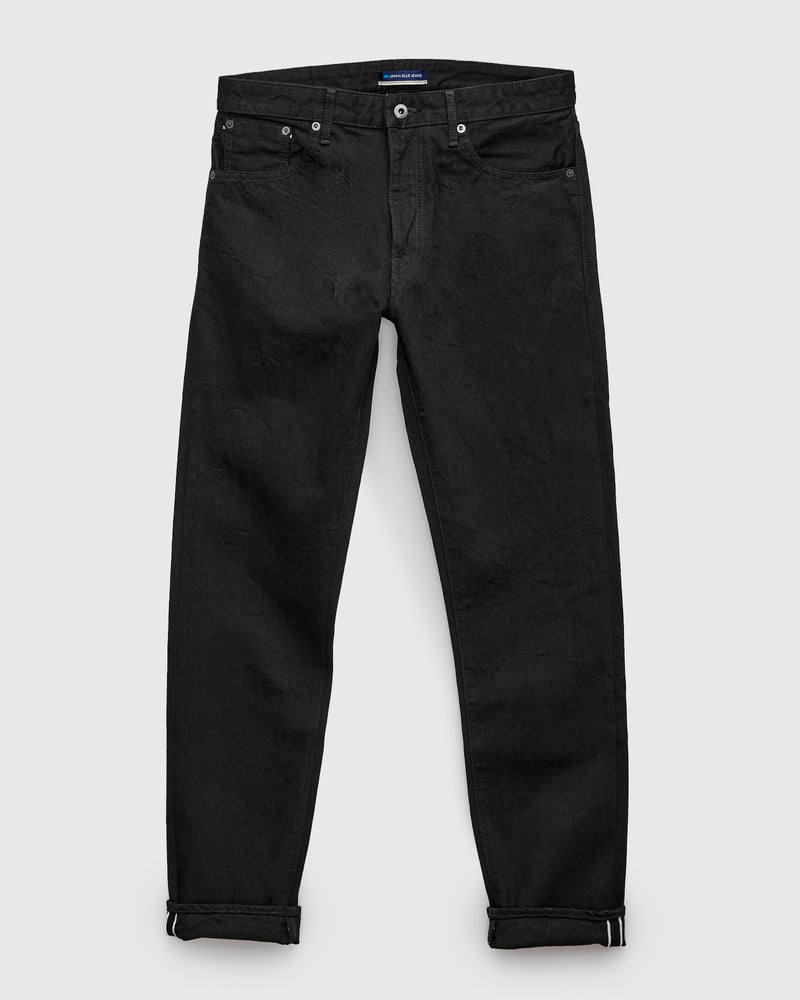 J314 14oz Black Selvedge Denim - Straight Tapered Fit