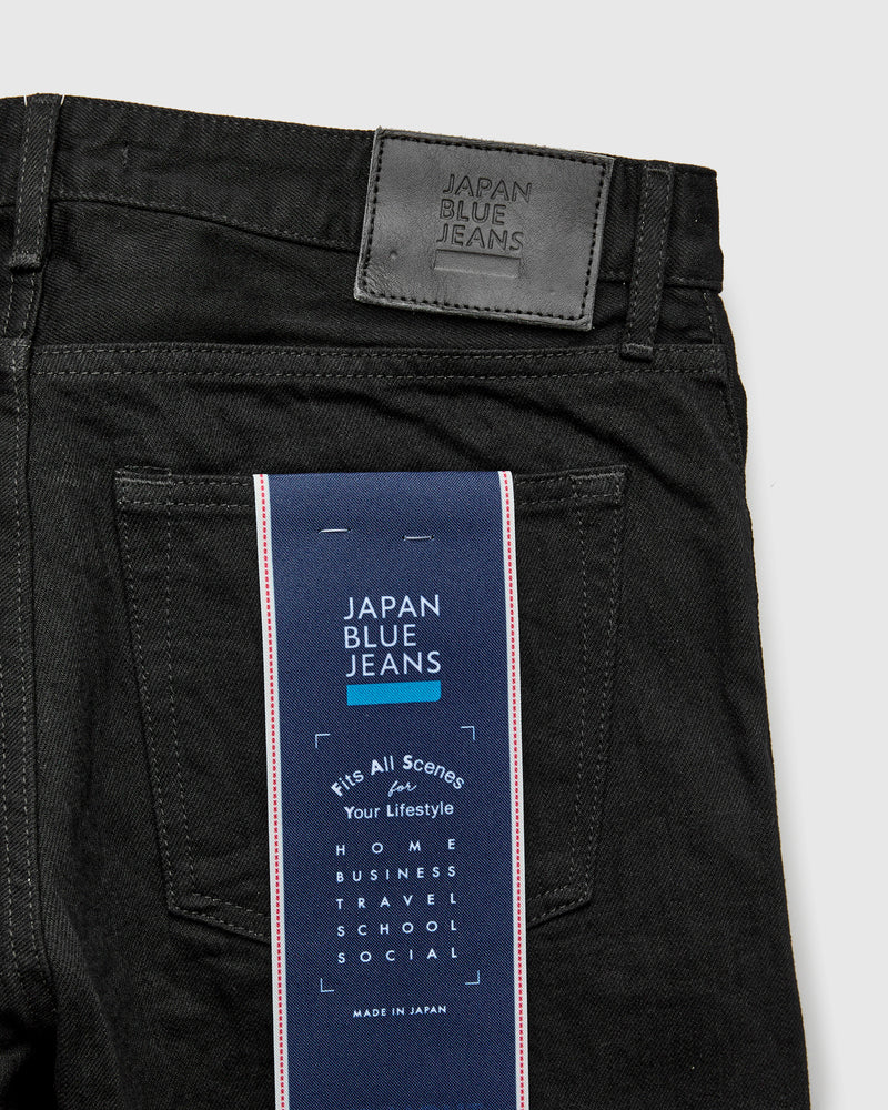 J314 14oz Black Selvedge Denim - Straight Tapered Fit