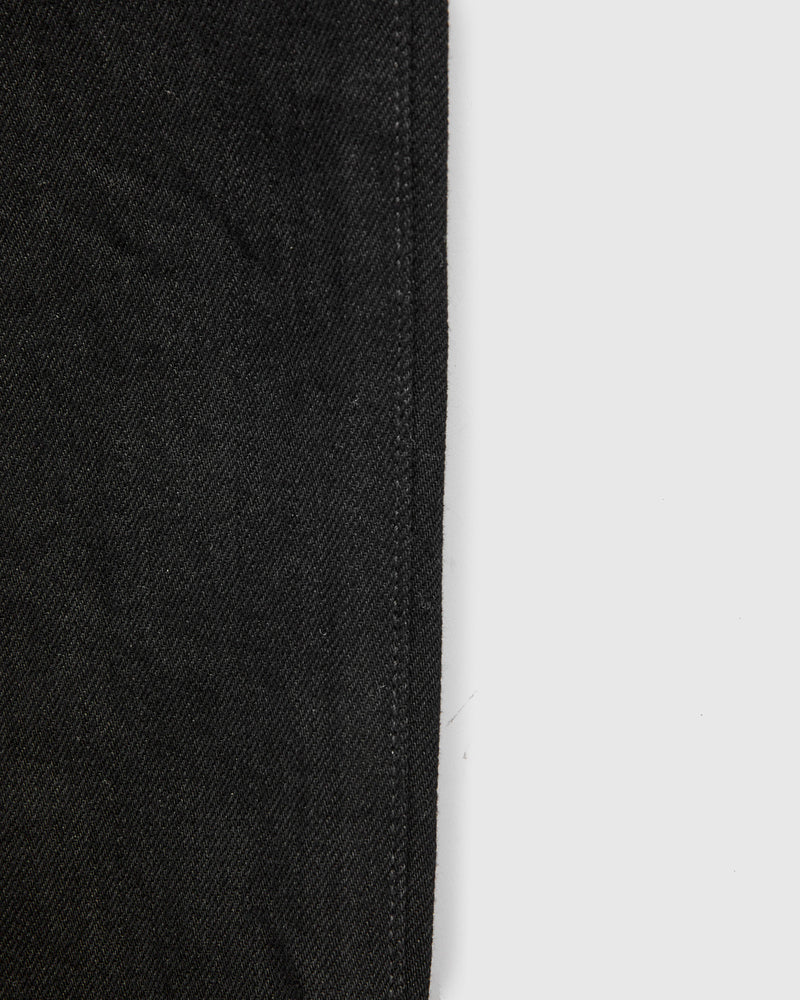 J314 14oz Black Selvedge Denim - Straight Tapered Fit