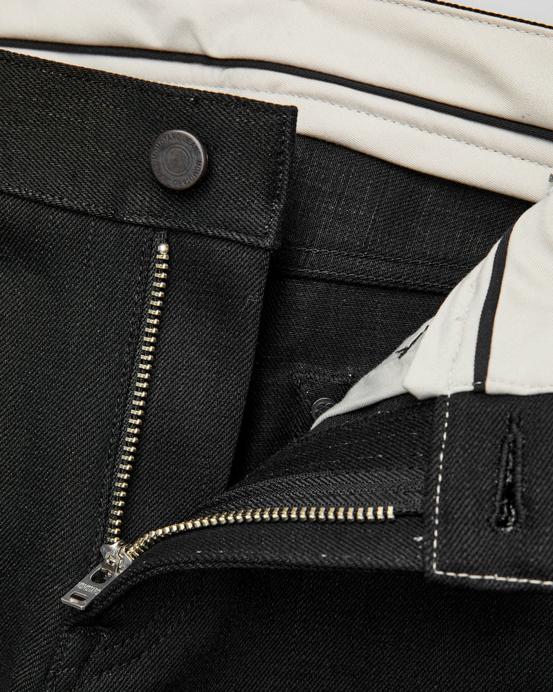 MMJZ1300 "Standard" 14.7oz Black Selvedge Denim - Slim Fit