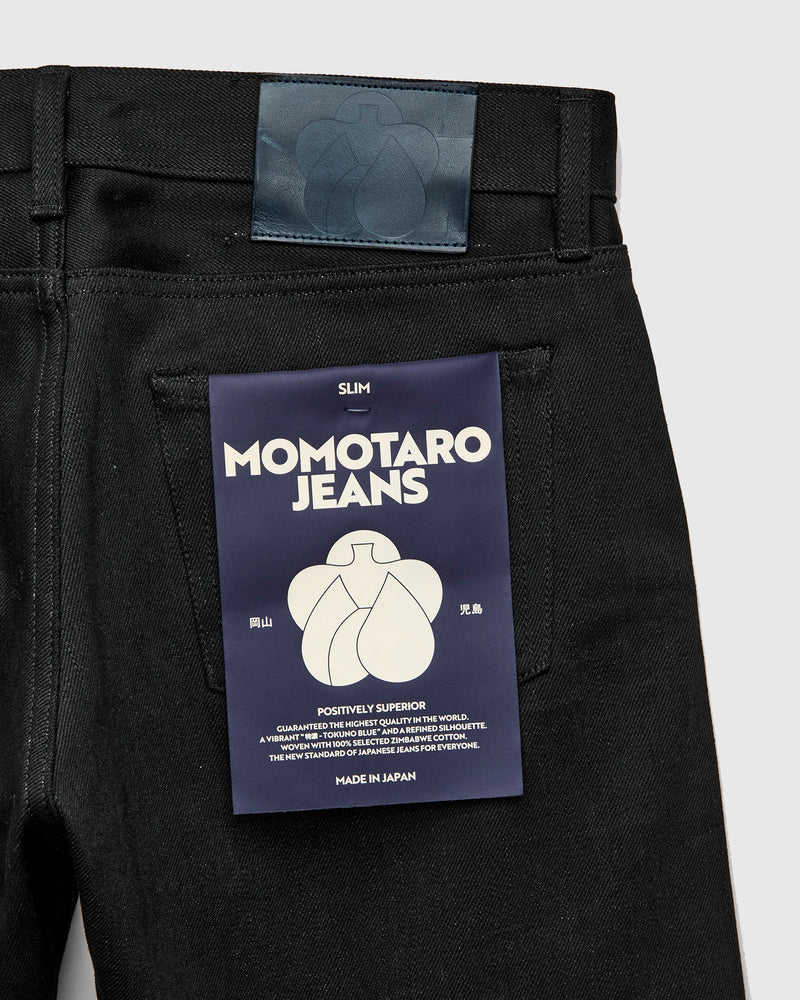 MMJZ1300 "Standard" 14.7oz Black Selvedge Denim - Slim Fit