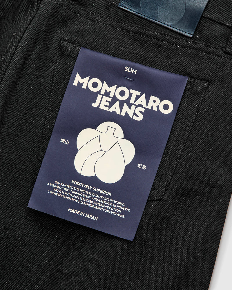 MMJZ1300 "Standard" 14.7oz Black Selvedge Denim - Slim Fit