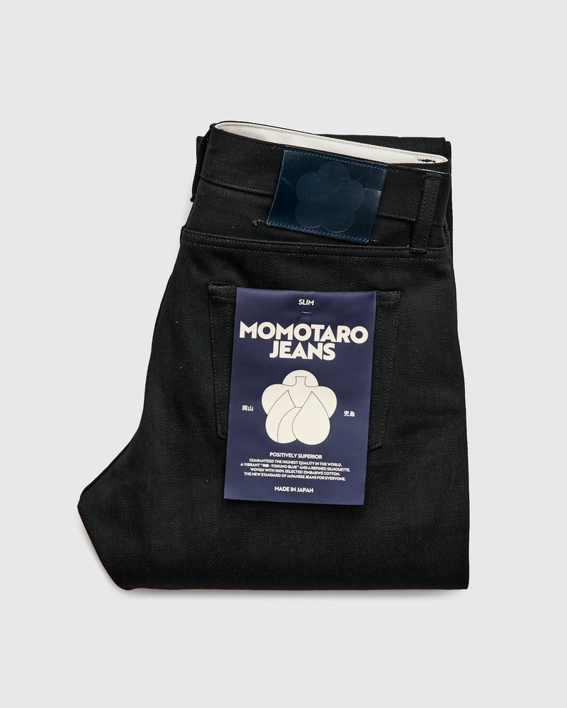 MMJZ1300 "Standard" 14.7oz Black Selvedge Denim - Slim Fit