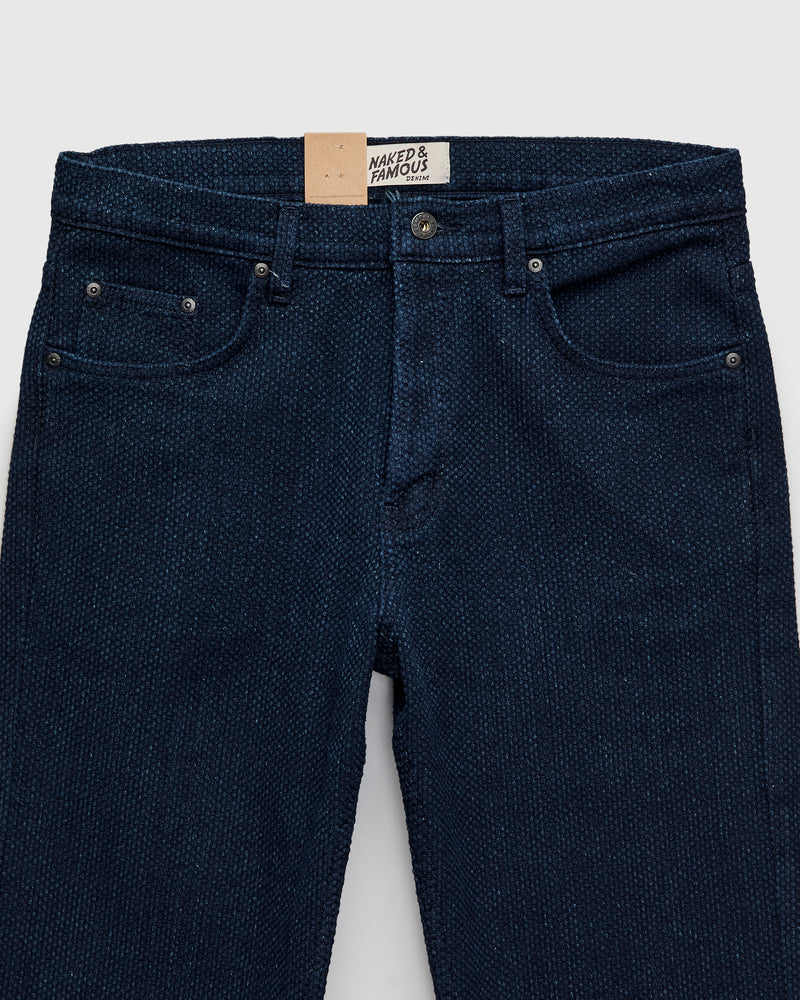 "Indigo Sashiko" 12.5oz Jacquard Denim - Easy Guy Fit