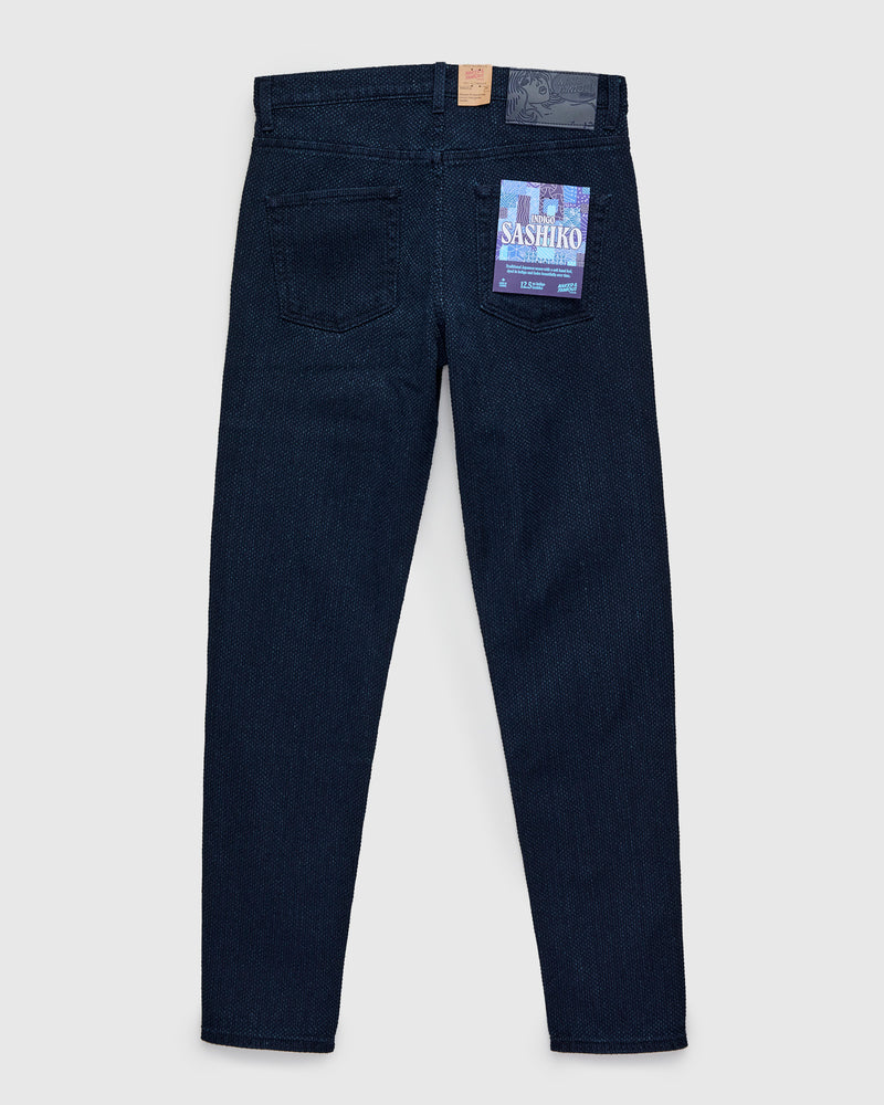 "Indigo Sashiko" 12.5oz Jacquard Denim - Easy Guy Fit