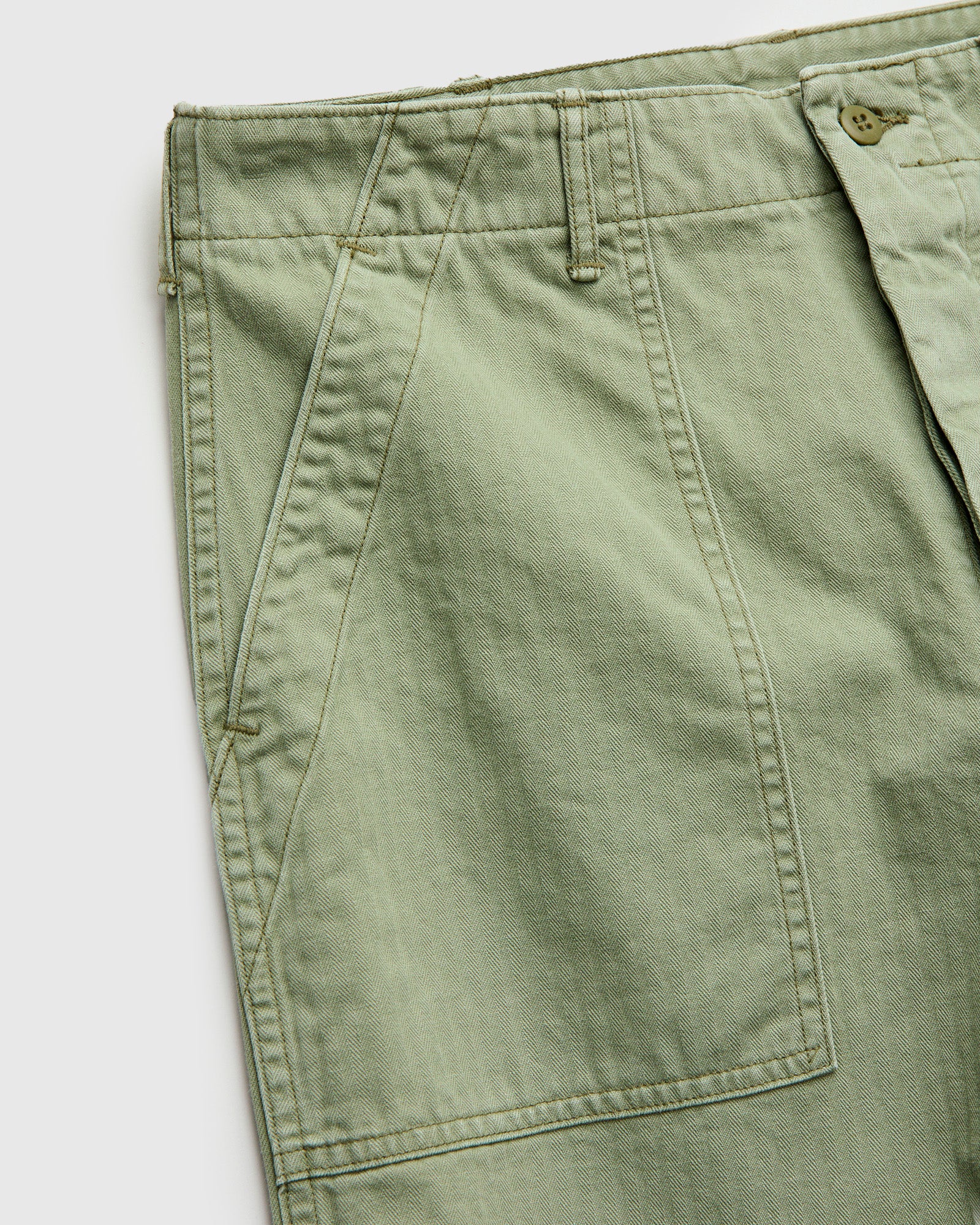 Herringbone Summer Fatigue Pants in Green – Blue Owl Workshop