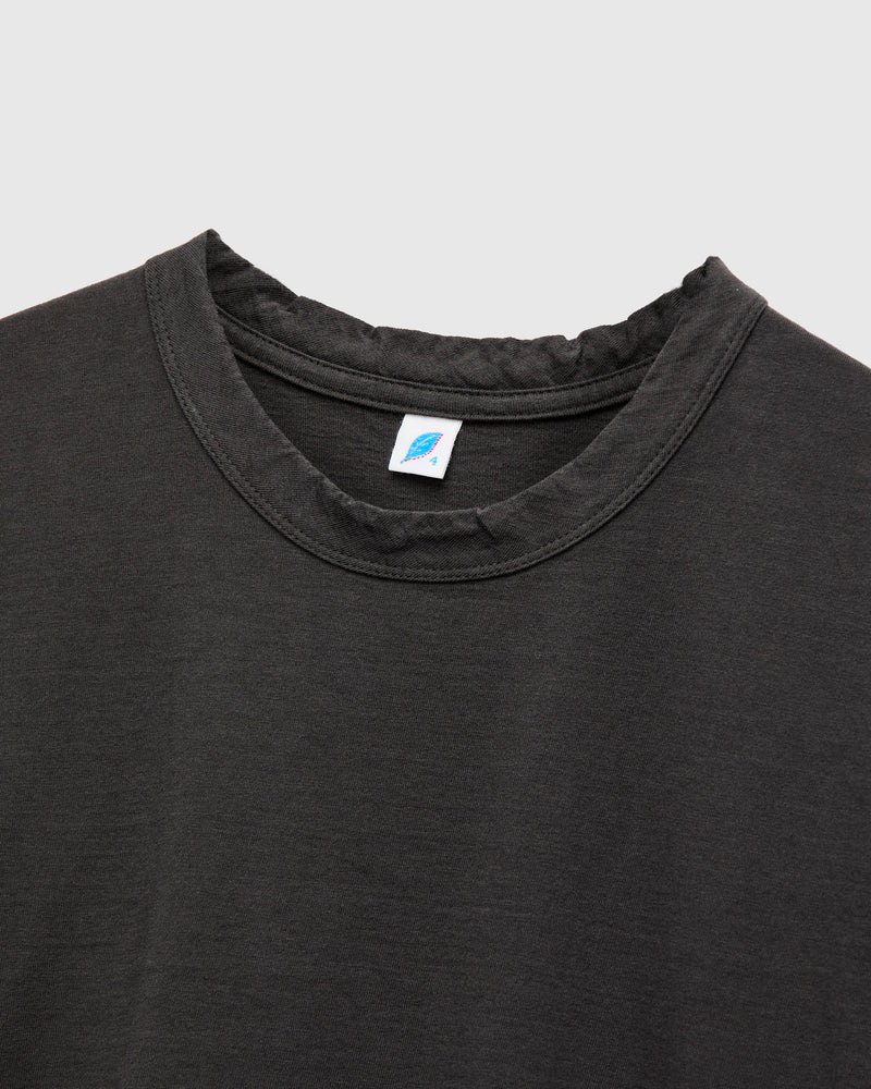 "Moonrock" Jersey Slub T-Shirt in Charcoal Grey