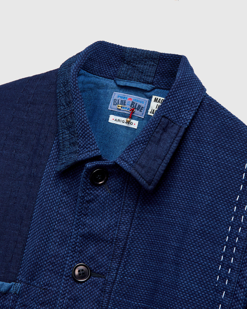 Kasezome Patchwork Chore Jacket in Indigo – Blue Owl Workshop