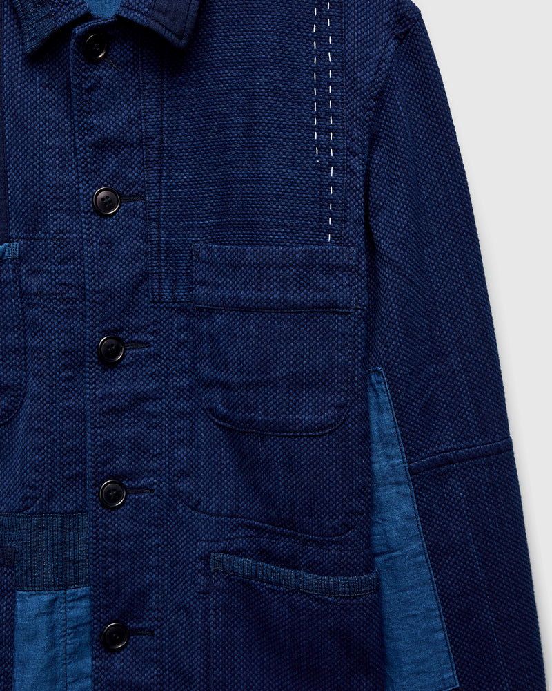Kasezome Patchwork Chore Jacket in Indigo – Blue Owl Workshop