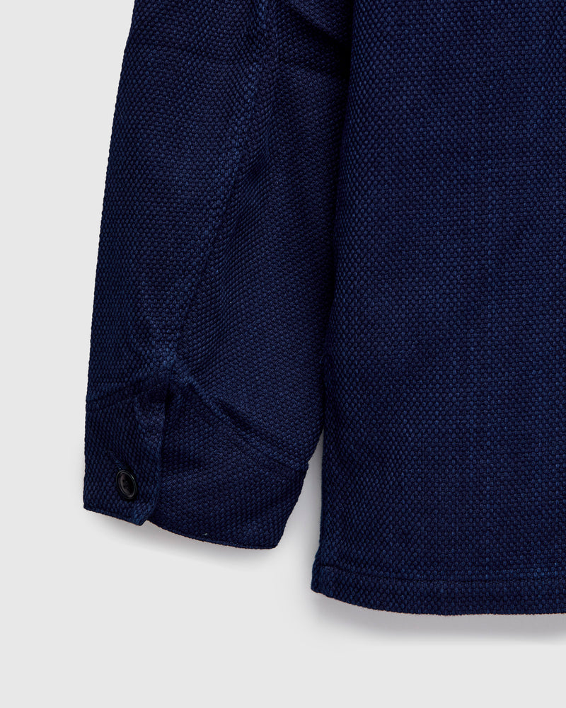 Light Sashiko Coverall Jacket in Pure Indigo