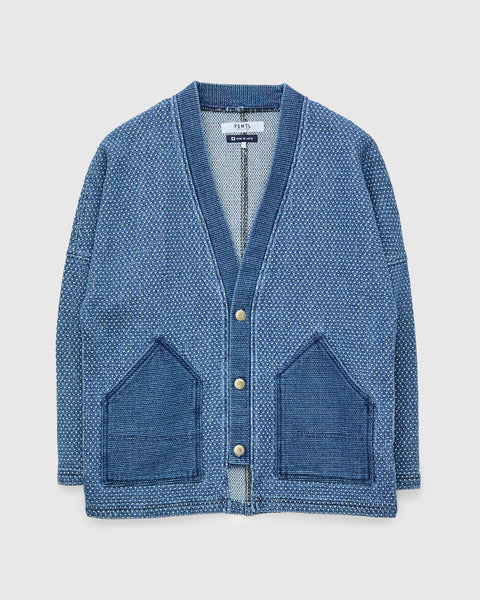 Haori Cardigan in Indigo 3-Year Wash – Blue Owl Workshop