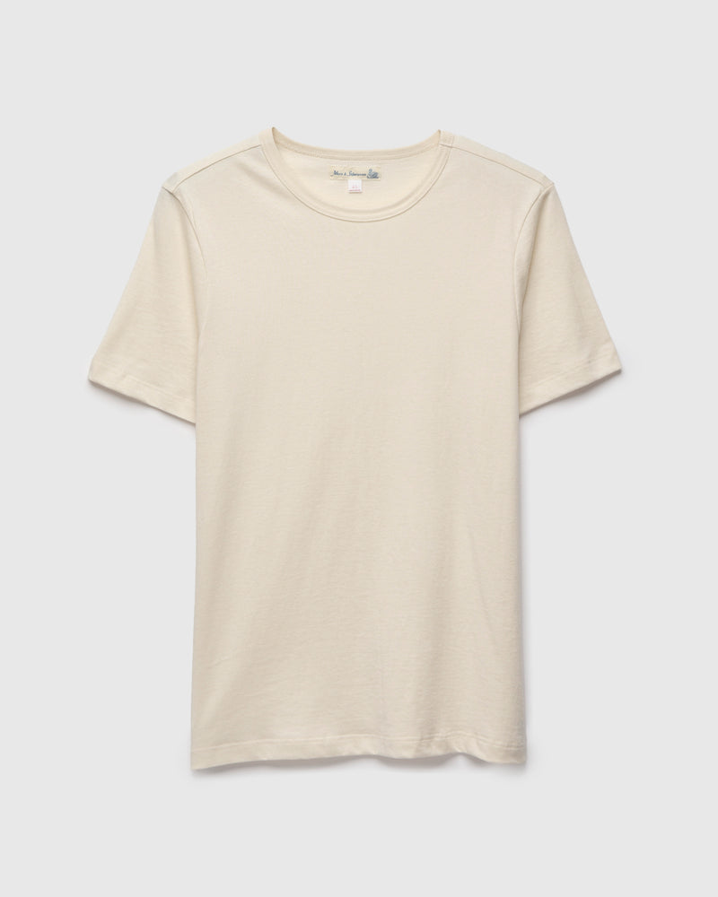 1950s "Good Originals" 5.5oz Loopwheel T-Shirt in Natural