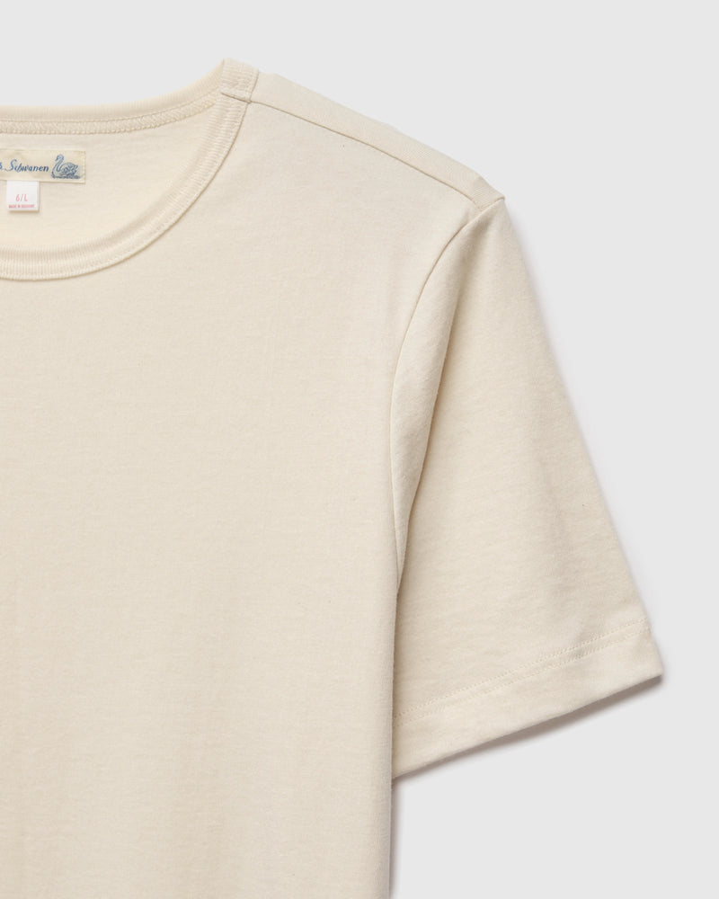 1950s "Good Originals" 5.5oz Loopwheel T-Shirt in Natural