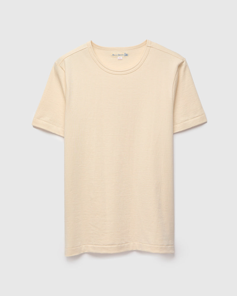 215 "Good Originals" Heavyweight 7.2oz Loopwheel T-Shirt in Natural