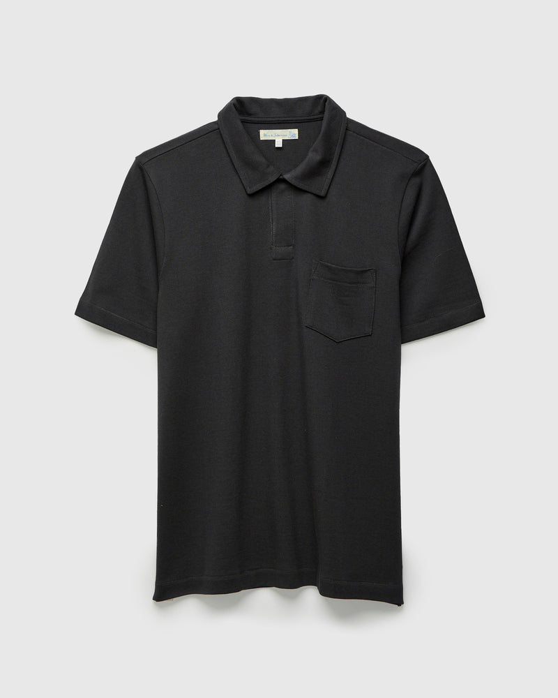 2PKPL "Good Originals" Loopwheel Polo Shirt in Charcoal