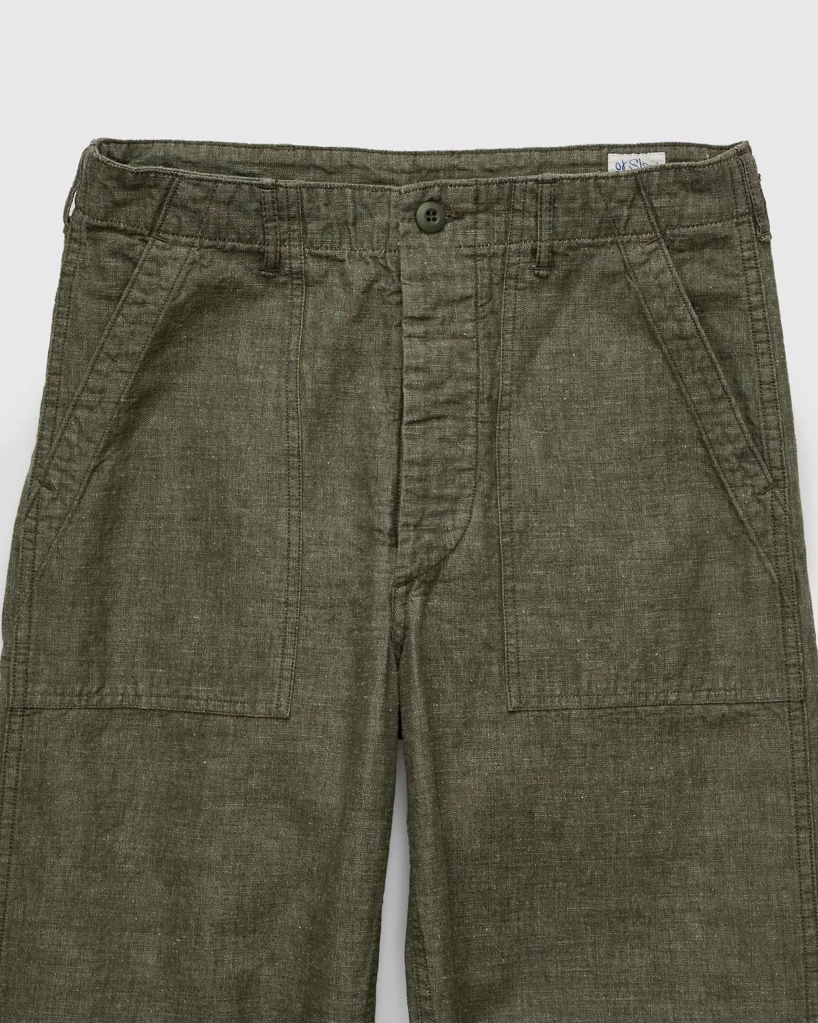 Chambray Straight Fatigue Pants in Dusty Olive – Blue Owl Workshop