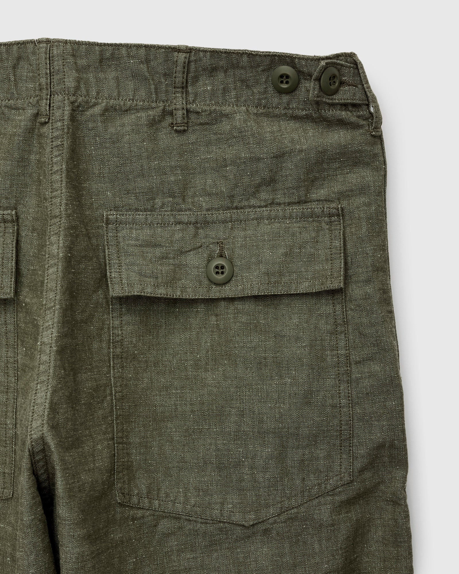 Chambray Straight Fatigue Pants in Dusty Olive – Blue Owl Workshop