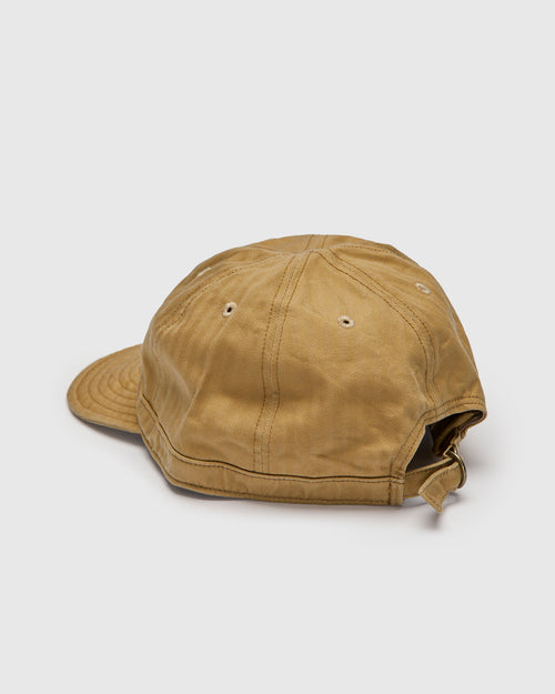 Herringbone Work Cap in Beige
