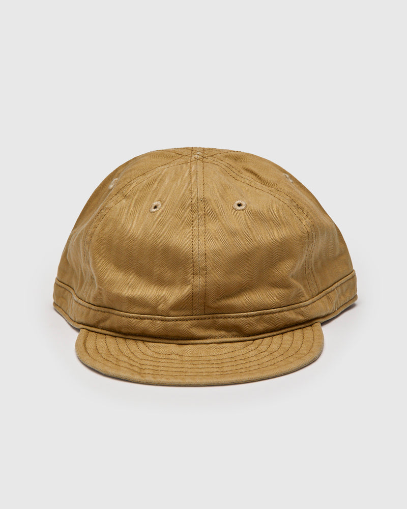 Herringbone Work Cap in Beige