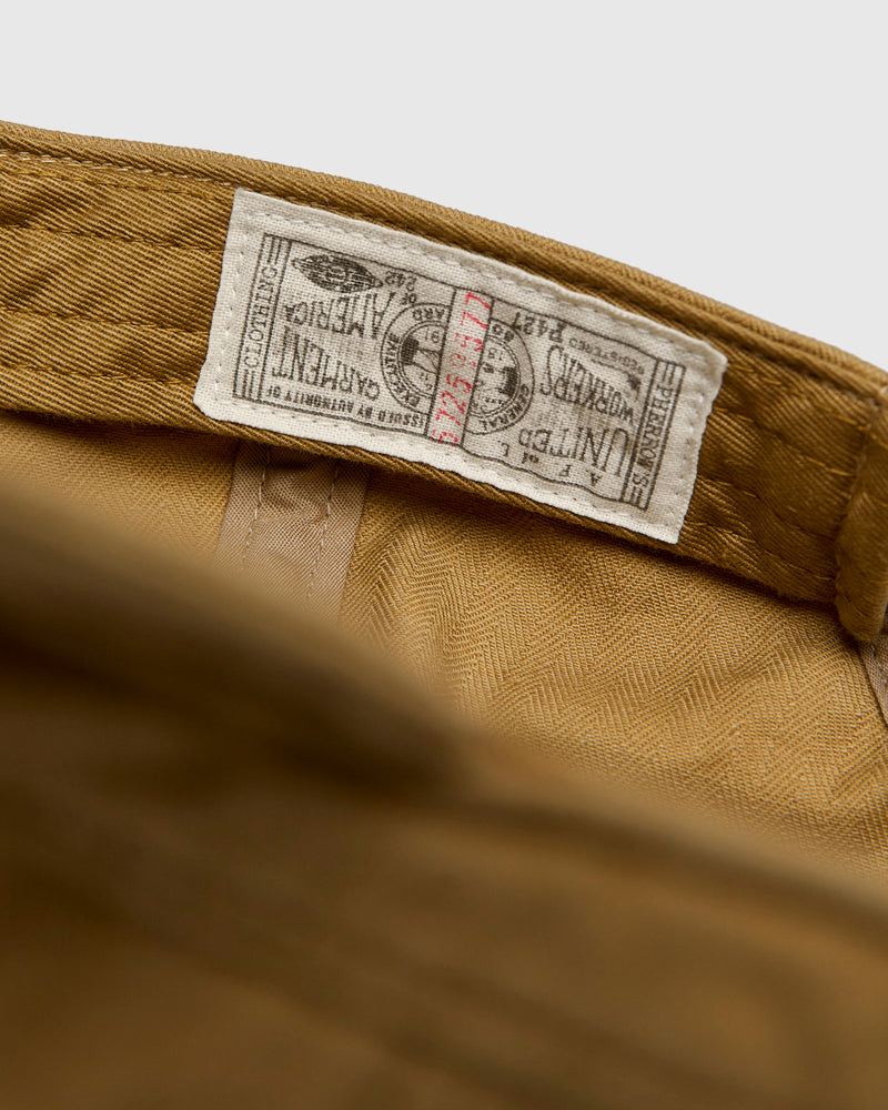 Herringbone Work Cap in Beige