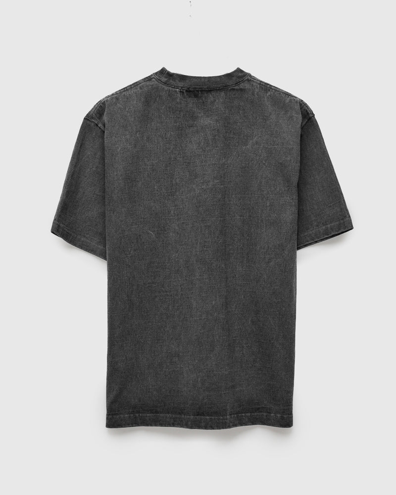 Heavyweight Pigment Dye Pocket T-Shirt in Faded Black