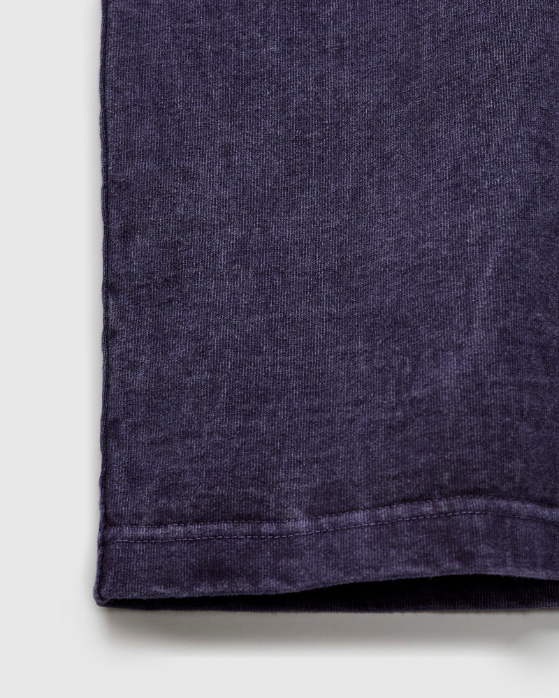 Heavyweight Pigment Dye Pocket T-Shirt in Faded Purple